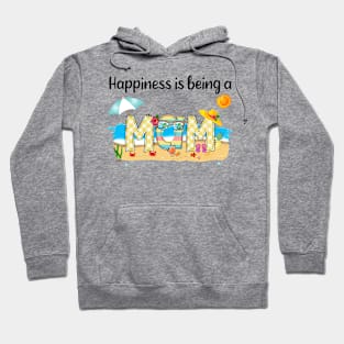 Happiness Is Being A Mam Summer Beach Happy Mother's Day Hoodie